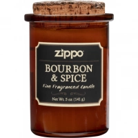 Ароматизированная свеча ZIPPO Bourbon & Spice, воск/хлопок/кора древесины/стекло, 70×100 мм купить в Тюмени