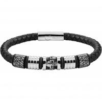 Браслет Zippo Five Charms Leather Bracelet с 5 шармами (22 см) купить в Тюмени