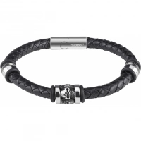 Браслет Zippo Three Charms Leather Bracelet 3 с шармами (20 см) купить в Тюмени