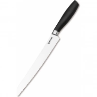 Кухонный хлебный нож Bker Core Professional Bread Knife, 220 мм, сталь X50CrMoV15, рукоять пластик купить в Тюмени