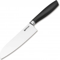 Кухонный нож шефа Bker Core Santoku, 163 мм, сталь X50CrMoV15, рукоять пластик купить в Тюмени