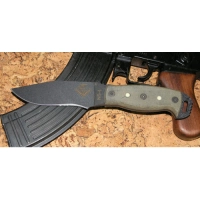 Нож с фиксированным клинком Ontario «NS-4 Black Canvas Micarta Handle» купить в Тюмени