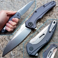 Нож складной Bareknuckle — Kershaw 7777, сталь Sandvik 14C28N, рукоять серый анодированный алюминий купить в Тюмени