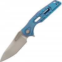 Нож складной Thor 3 Rikeknife, сталь M390, Blue Titanium купить в Тюмени