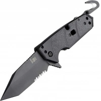 Складной нож Hogue Elishewitz Karma Tanto, клинок черный, сталь 154CM, рукоять черный G10 купить в Тюмени