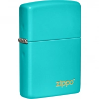 Зажигалка Classic Flat Turquoise ZIPPO Logo купить в Тюмени