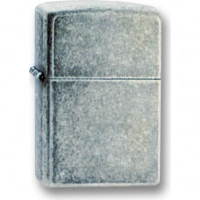 Зажигалка ZIPPO Antique Silver Plate, латунь с покрытием ™Plate, серебристый, матовая, 36х12×56 мм купить в Тюмени