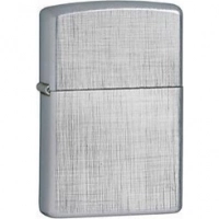 Зажигалка ZIPPO Linen Weave с покрытием Brushed Chrome, латунь/сталь, серебристая, матовая, 36x12x56 мм купить в Тюмени